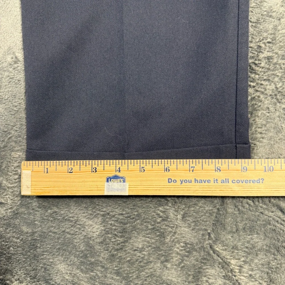 Dockers Pleated Dress Pants Mens 38x32 Navy Blue Cuffed‎ 921150718